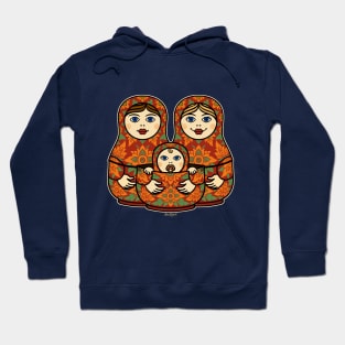 MATRYOSHKA DOLLS PARENTS AND BABY by San Miguel Hoodie